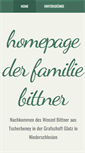 Mobile Screenshot of bittner-family.de